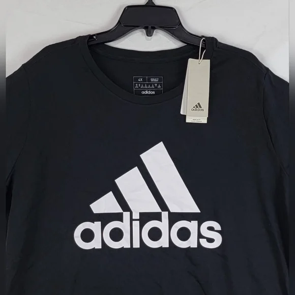 $30 adidas Womens Essentials Logo Cotton Crewneck T-Shirt - Picture 4 of 6